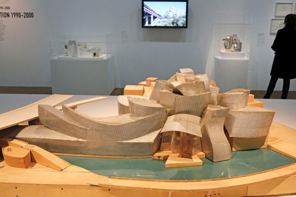 A retrospective of Frank Gehry's work opens at Paris's Pompidou Center this week. The exhibition includes this model of the Guggenheim Museum in Bilbao, Spain.