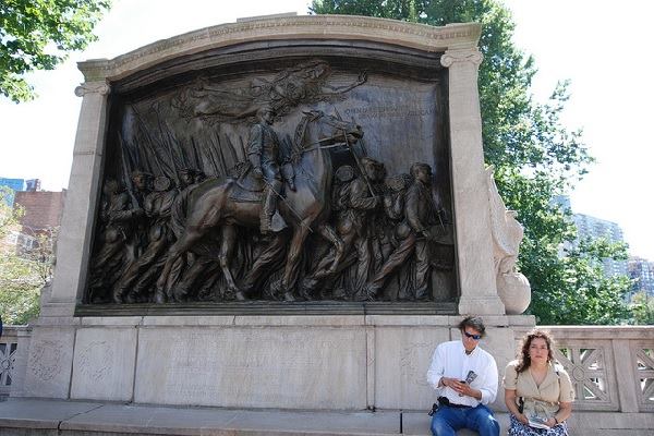The Robert Gould Shaw and the Massachusetts 54th Regiment Memorial in Boston