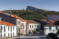 View of the City of Culture from Santiago de Compostela.