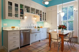 After: the new kitchen was designed in a pre-WWII style with modern updates