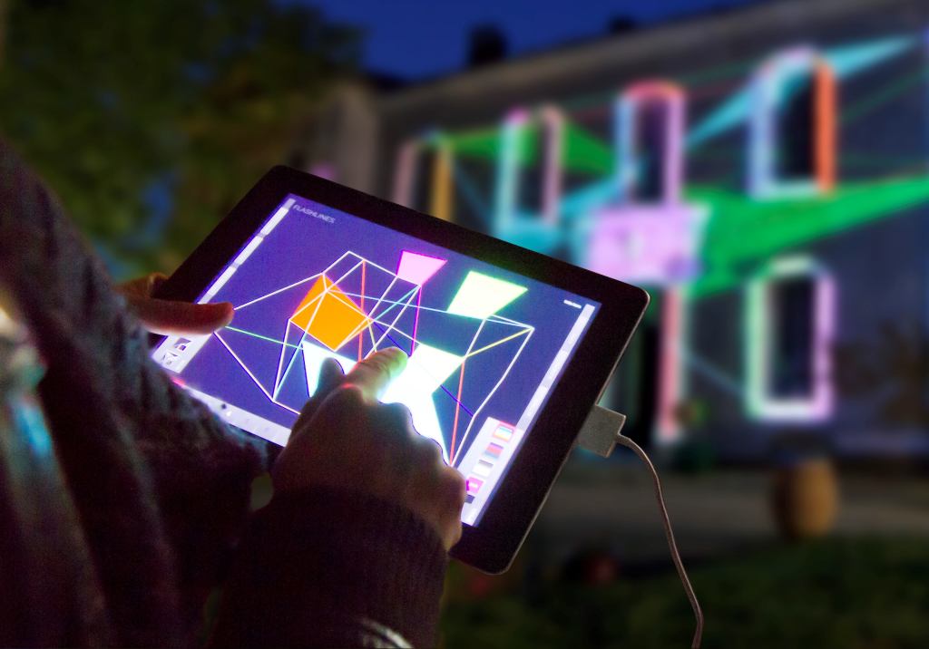 tiptopexpress: projections and light installations at the site of the future Romance Museums