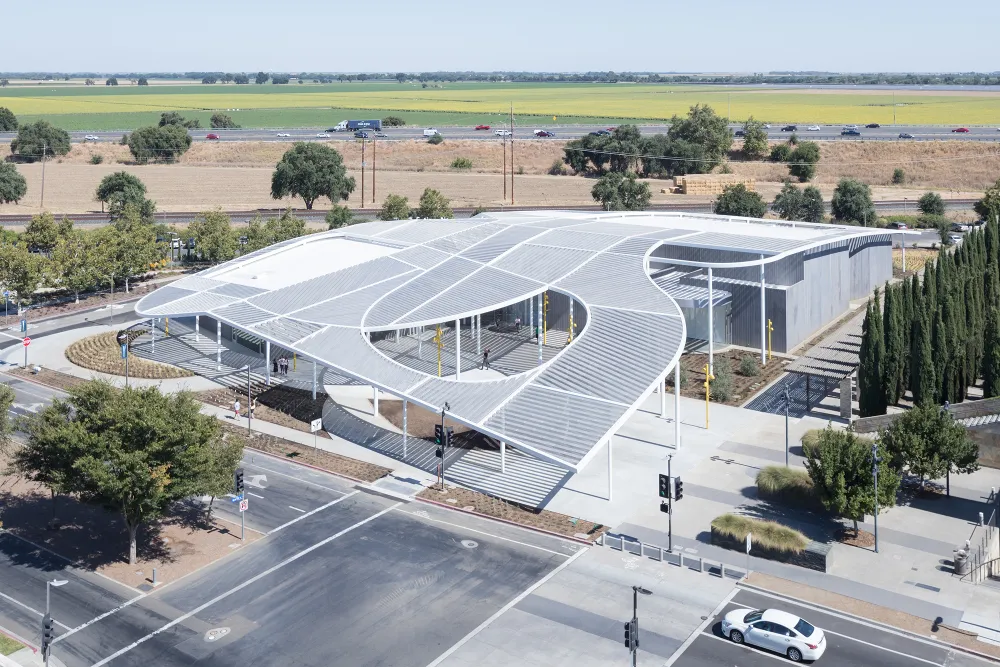 Aerial View from the Northwest,Jan Shrem and Maria Manetti Shrem Museum of Art