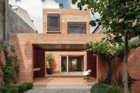 Covered terrace.