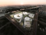 Suzhou Industrial Park Sport CenterProjektart: Internationaler Wettbewerb 2013 - 1. Preis3 Stadiengebaeude: offenes Stadion, Gymnasium, Natatorium. Die Stadien sind auf erhoehte Sockel gestellt, zwischen denen Landschaftsbereiche und Wasserflaechen liegen. Von diesen aus werden die oeffentlichen Bereiche im Erdgeschoss erschlossen. Die von aussen zu den Stadien ansteigenden Flaechen sind mit fuer die Oeffentlichkeit zugaenglichen Sportfeldern belegt.Entwurf: Meinhard von Gerkan und Nikolaus Goetze mit Magdalene Weiss Partner: Nikolaus GoetzeAssoziierter Partner: Magdalene WeissProjektleiter Wettbewerb: Sebastian Schmidt, Sui Jinying, Yan Lüji Projektleiter Ausführung: Lvji YanBauherr: Suzhou Industrial Park Sports Industry Development Co., LTD.BGF-Daten: 421.040 m²