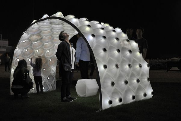 A 3D-Printed Pavilion Illuminates the Sun's Path