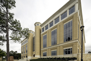 AMR Architects designed the building’s exterior to complement the campus’ historic architecture and its modern interior to offer quiet, comfortable learning spaces.