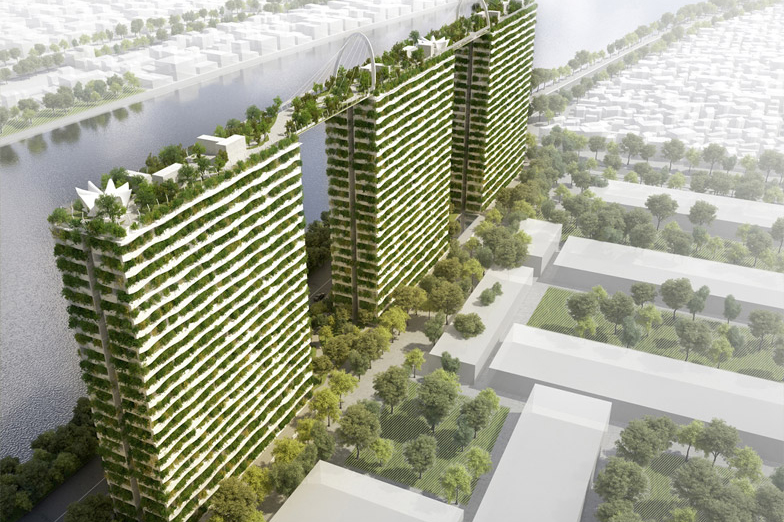 Vo Trong Nghia Designs Apartments Covered in Bamboo