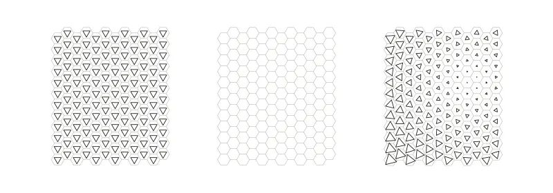 Component grids derived from the patterning process.