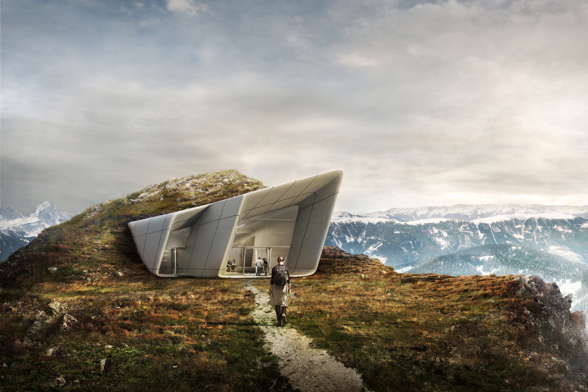 洋書 Reinhold Messner Die Alpen Messner Mountain Museum - Architect Magazine