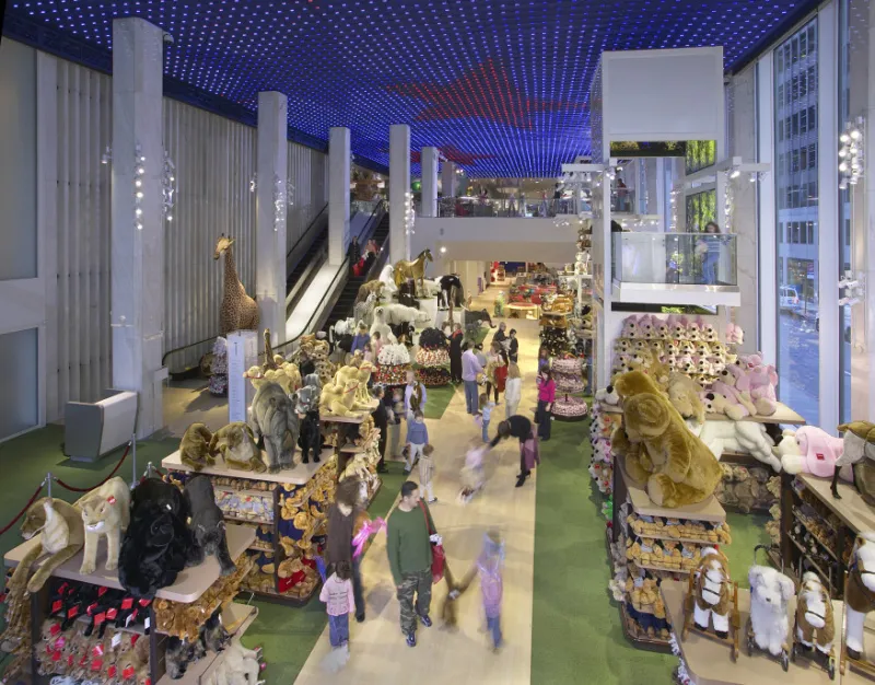 The FAO Schwarz flagship store on Fifth Avenue.