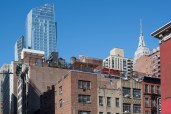 Christian de Portzamparc's Prism Tower looks out over its eastern Manhattan neighborhood