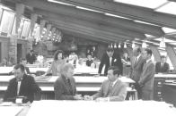 At a time when women had few options in architecture, Frank Lloyd Wright provided one, as a circa 1962 photo from Taliesin West attests.