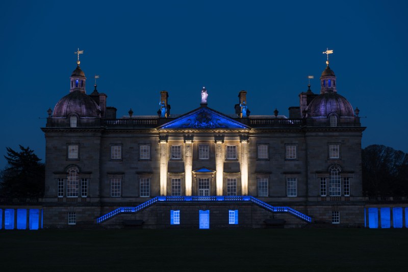 James TurrellWest Façade Illumination, 2015Photo: Hugo Glendinning. Image courtesy of the artist and Houghton Hall