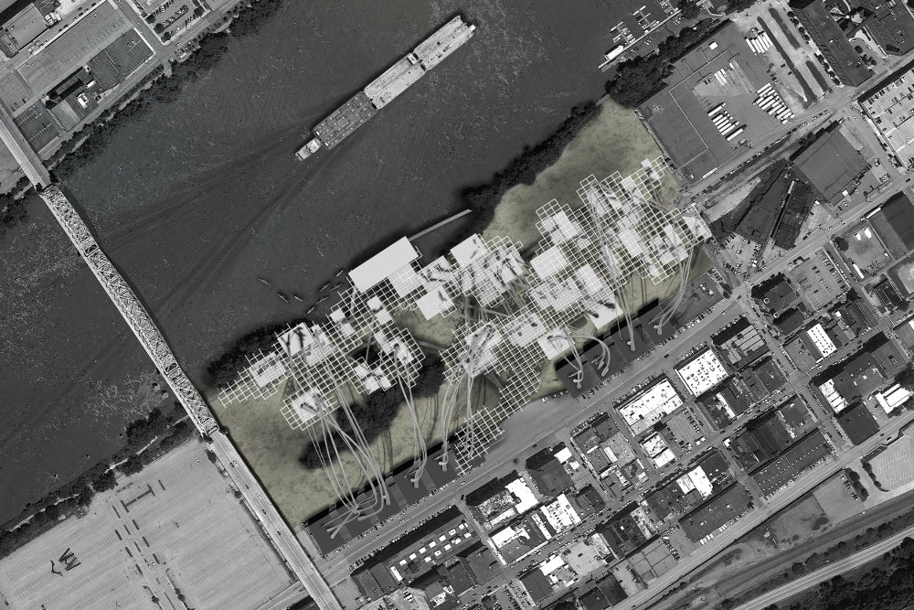 The Ecoschool proposal from students at Carnegie Mellon University, in Pittsburgh, rethinks building systems and their management for affordable housing.