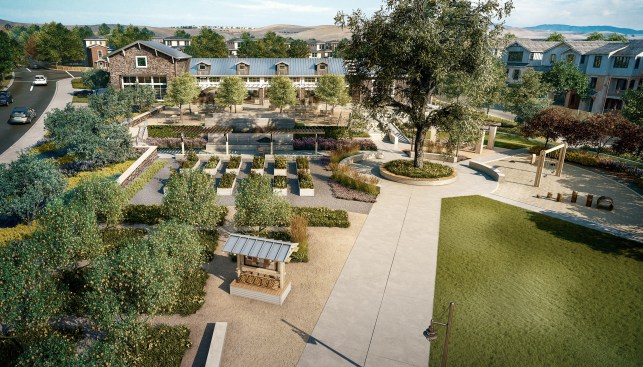 Wallis Ranch club house and community park.