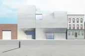 Rendering of building's exterior.