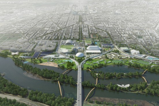 Stitch design concept: View from east