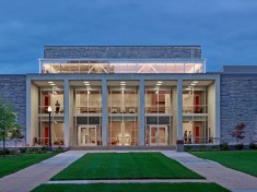 Front entrance showing clerestory window