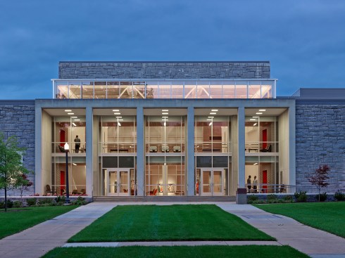 Front entrance showing clerestory window