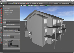IFC file of a building project imported in DIALux evo