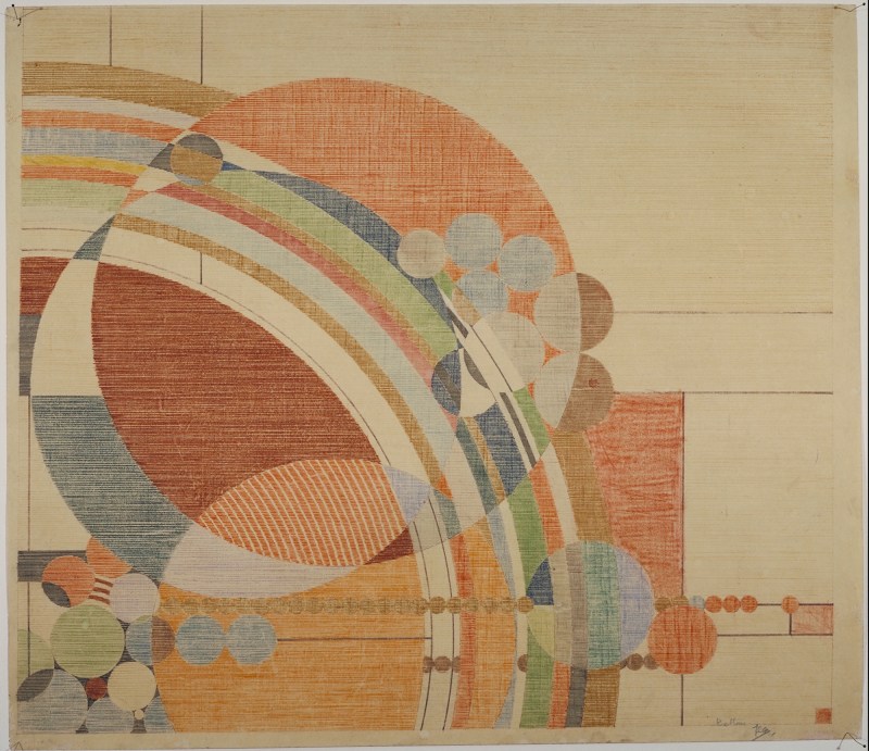 Liberty Magazine Cover. 1926. Color pencil on paper. 24 1/2 x 28 1/4″ (62.2 x 71.8 cm). The Frank Lloyd Wright Foundation Archives