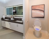 Kohler outfitted the bathroom with toilet and faucets that far exceed EPA's requirements.