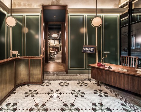 Swift & Sons restaurant entrance, called the Concierge
