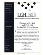 Advertisement for Lightfair in the January 1990 issue of Architectural Lighting magazine.