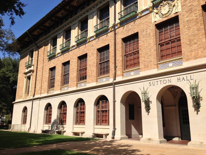 Architect Cass Gilbert's Sutton Hall, one of three buildings housing the University of Texas at Austin School of Architecture.