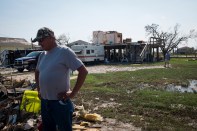 Damage in Rockport, Texas, after Hurricane Harvey