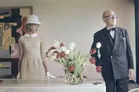 Kirsten Kiser and Le Corbusier in his Paris apartment