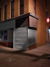 Corner, Brooklyn, N.Y.“The feeling of three-dimensional space on this corner is emphasized by the single streetlight, which was the main source of illumination. I was told that the building is one Edward Hopper once painted.” -- Lynn Saville