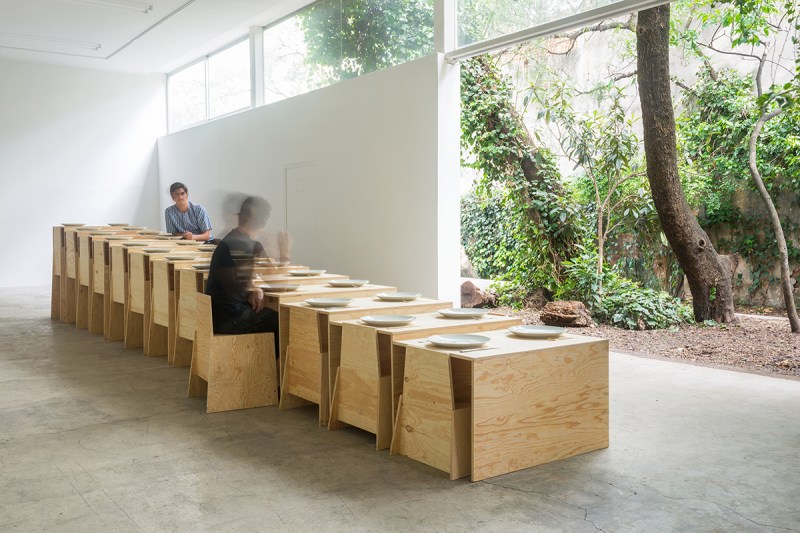 "Steps Table" (2017) installed in Mexico City's Labor gallery