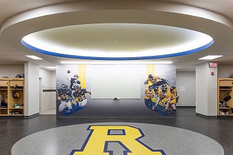 Rochester Football locker room