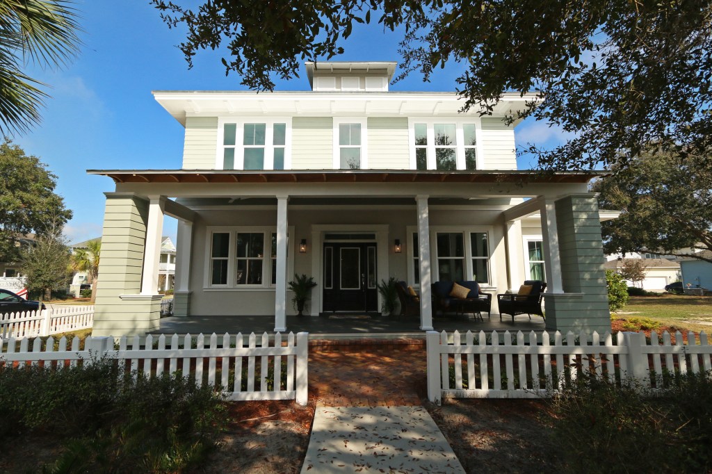 This custom home built by J&J Building is one of many in Crescent Communities' Oakland Park.