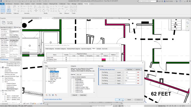 The "and" and "or" Boolean operators are enabled in view filters in Revit 2019.