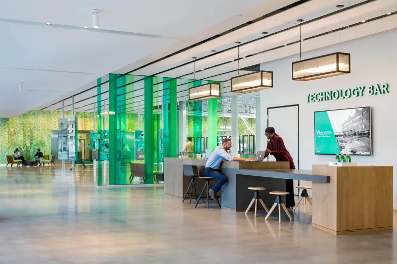 Citizens Bank corporate campus, in Johnston, R.I., designed by Elkus Manfredi Architects
