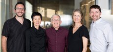 Members of the leadership team at Mithun include (from left): Dave Goldberg, AIA (president); Hsinming Fung, FAIA, and Craig Hodgetts, FAIA (partners at the new Mithun|Hodgetts+Fung office in Culver City, Calif.); Anne Torney, AIA, and Brendan Connolly, AIA (partners and members of the board)
