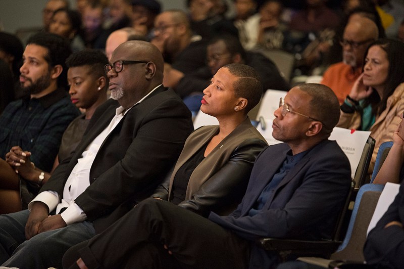 NOMA National president Kimberly Dowdell, center