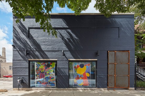 Future Firm converted a century-old medical office building into an artist studio, gallery, and office space in Chicago’s Edgewater neighborhood. 