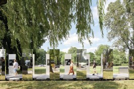 "Through the Lens of Faith," at the Auschwitz-Birkenau State Museum, designed by Studio Libeskind and featuring photographs by Caryl Englander.