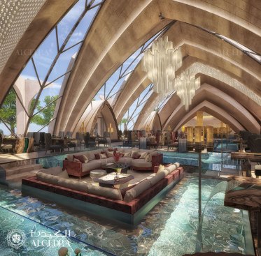 Luxury fine dining restaurant interior design