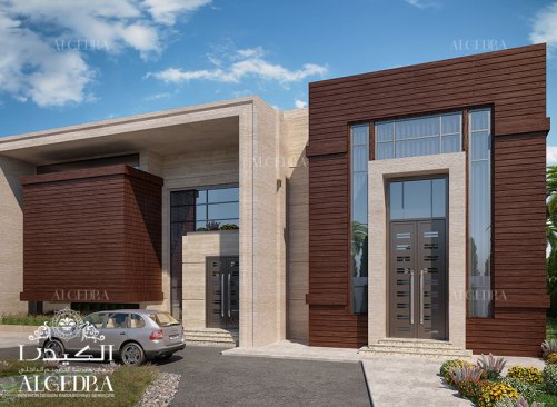 Modern villa exterior design