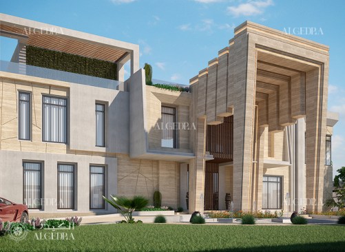 Villa exterior design
