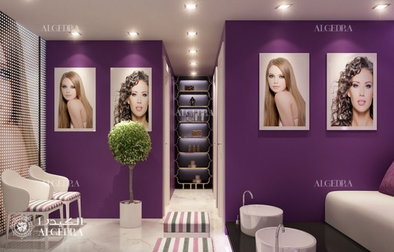 Ladies beauty salon interior