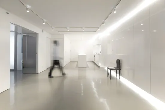 Dash Marshall renovated a 715-square-foot New York apartment into a “space capsule temporarily docked here on Earth” that can hide away all personal items.