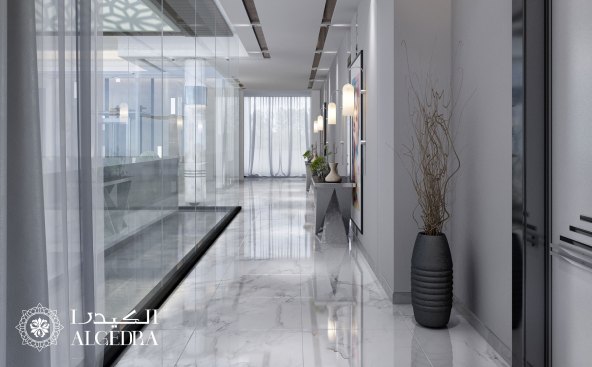 Luxury villa hall interior