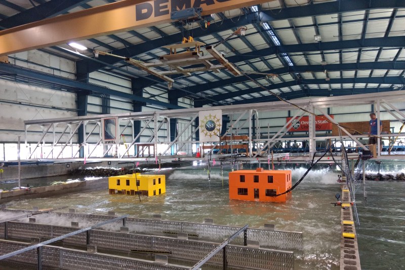 Wave testing at Oregon State University