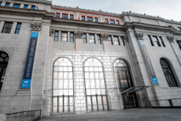 Moynihan Train Hall Glass Drawing Overlay