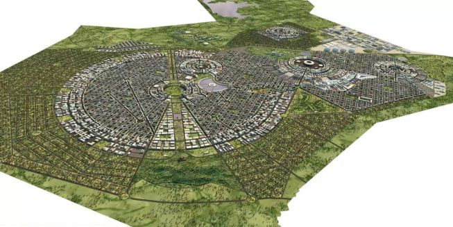 Bird's eye view of Harare New City